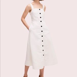 Kate spade button front midi dress
